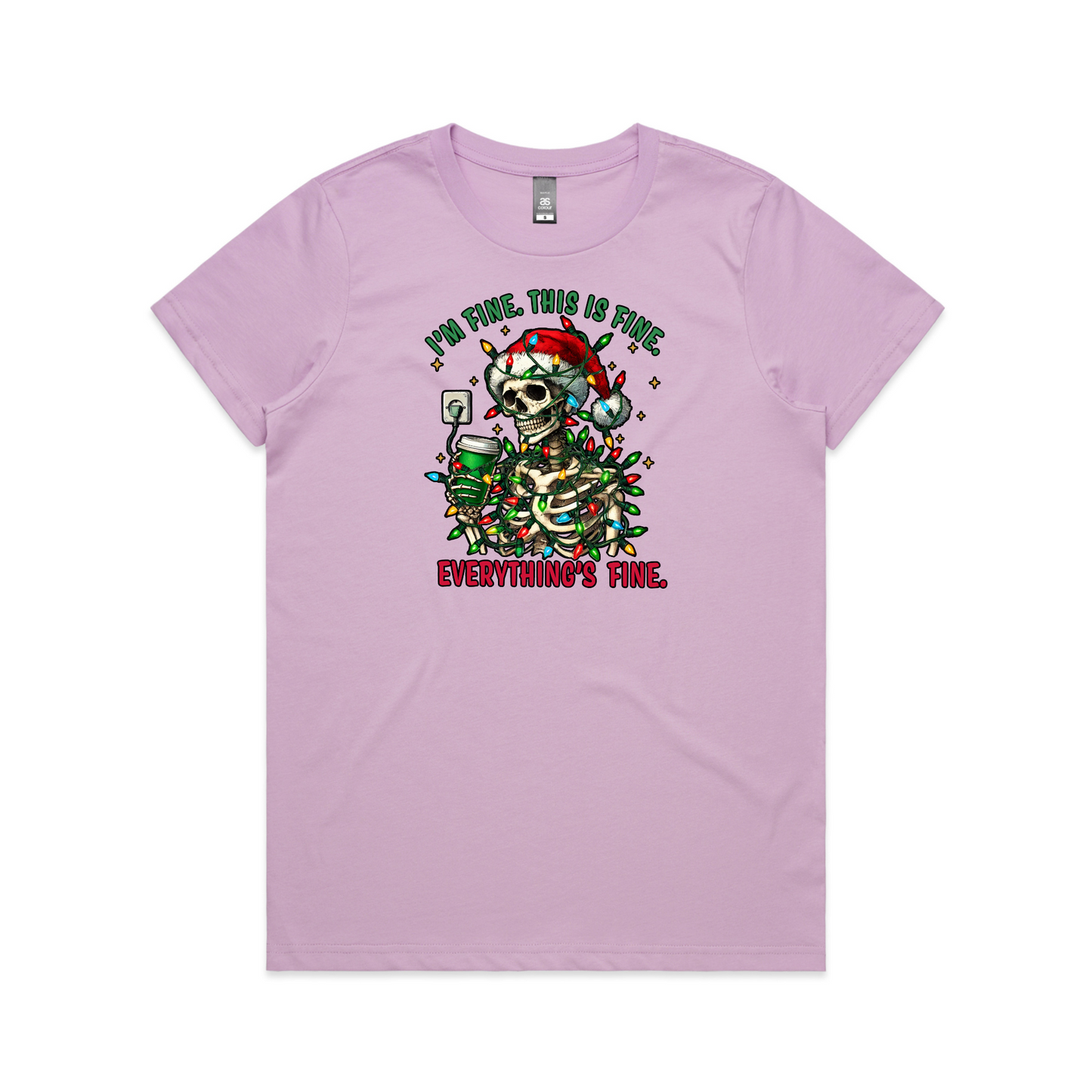 I'm Fine XMAS - Womens Tee