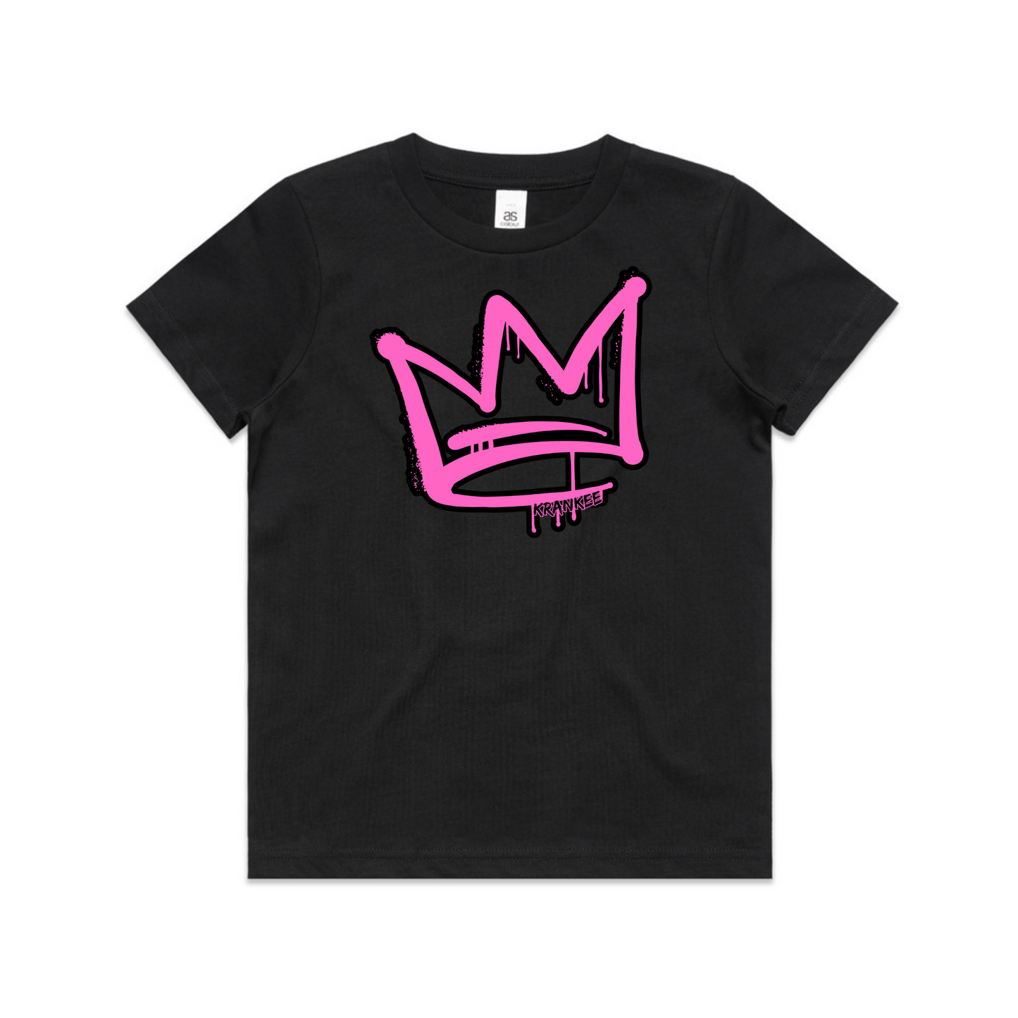Pink Front Crown - Kids Tee