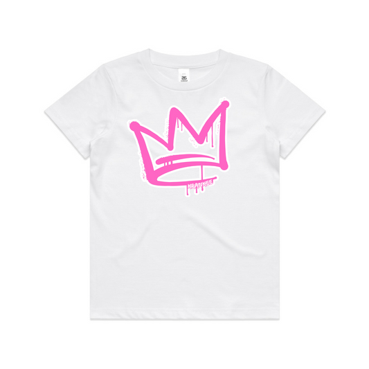 Pink Front Crown - Kids Tee
