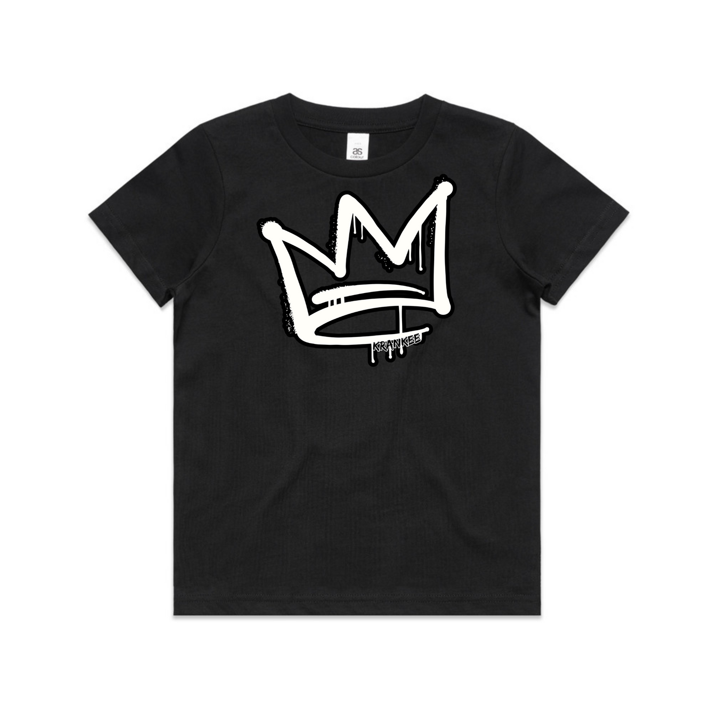 B/W Front Crown - Kids Tee