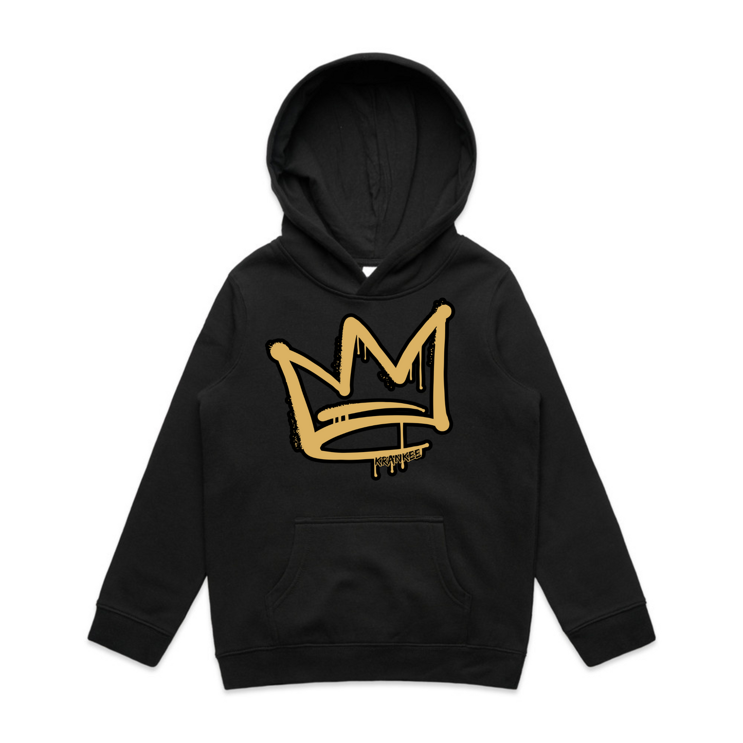 Gold Crown Front - Kids Hoodie