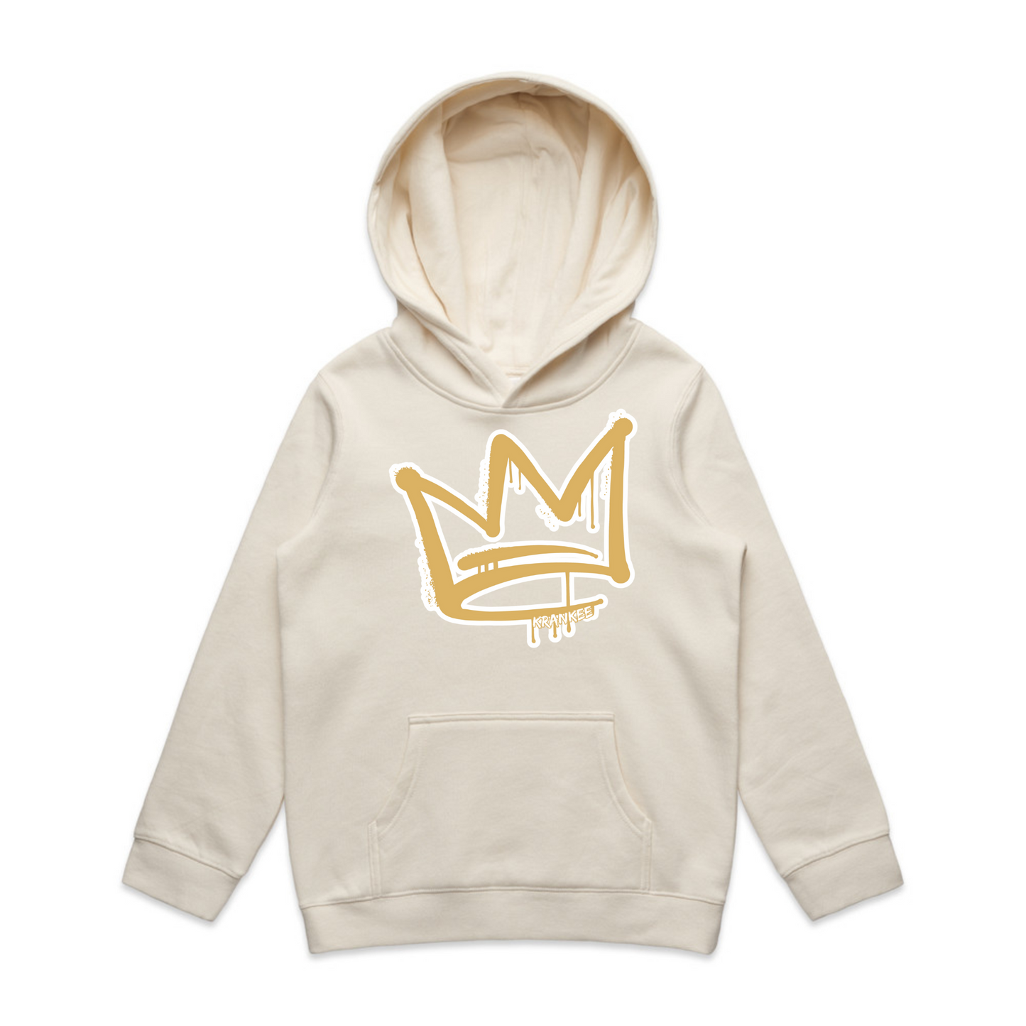 Gold Crown Front - Kids Hoodie
