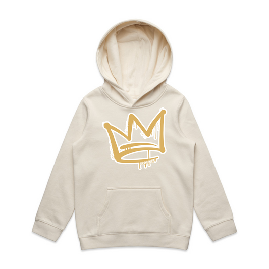 Gold Crown Front - Kids Hoodie