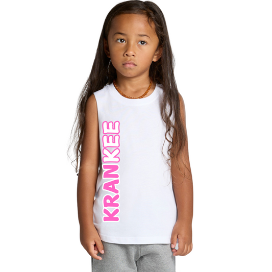 Pink Krankee Split - Kids Tank