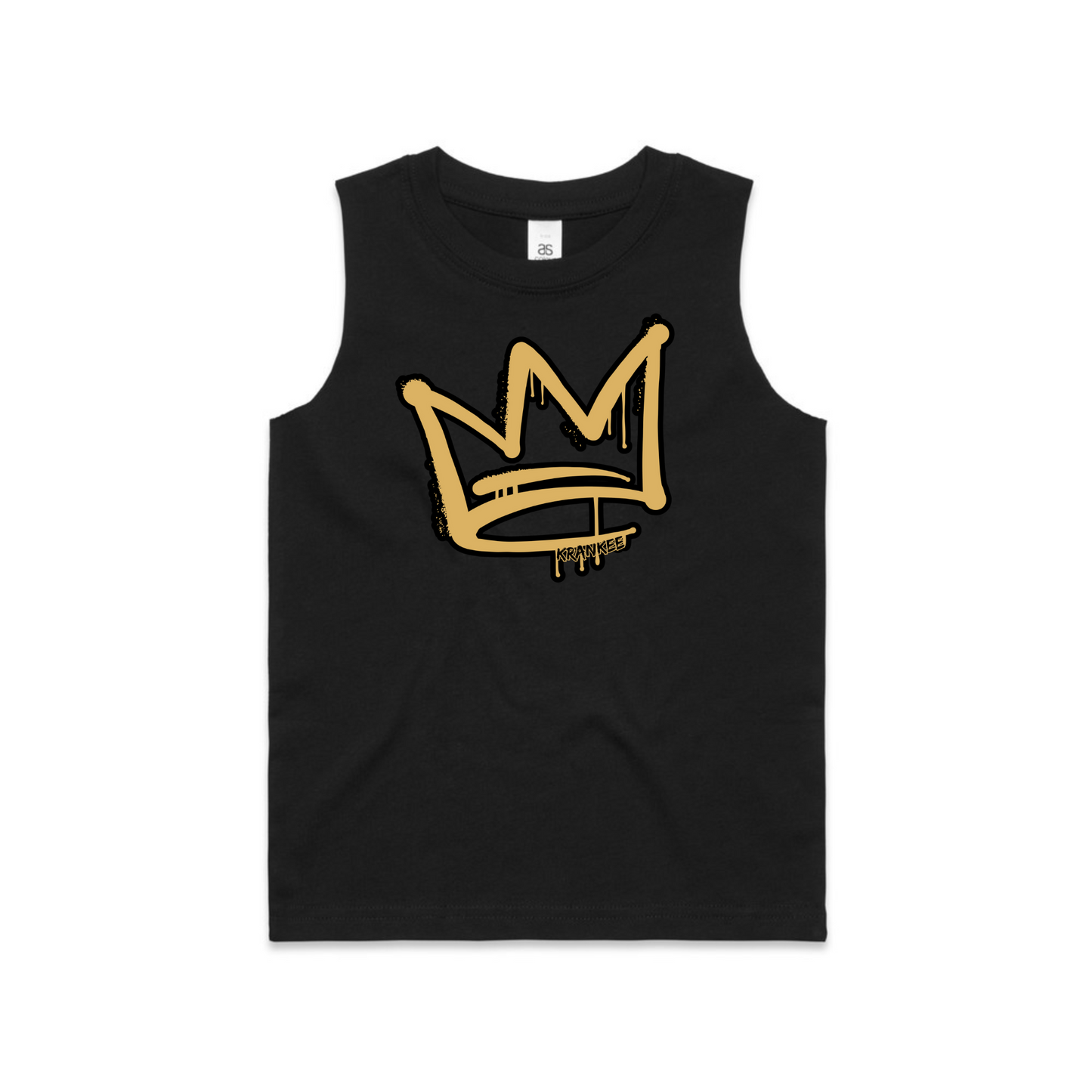 Gold Front Crown - Kids Tank