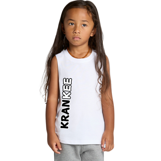 B/W Krankee Split - Kids Tank
