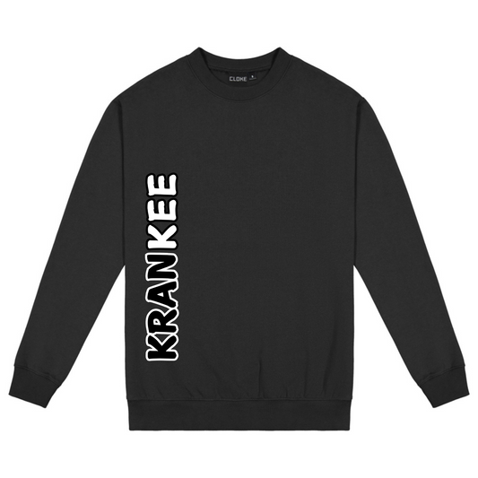 B/W Krankee Split - Kids Crew Neck