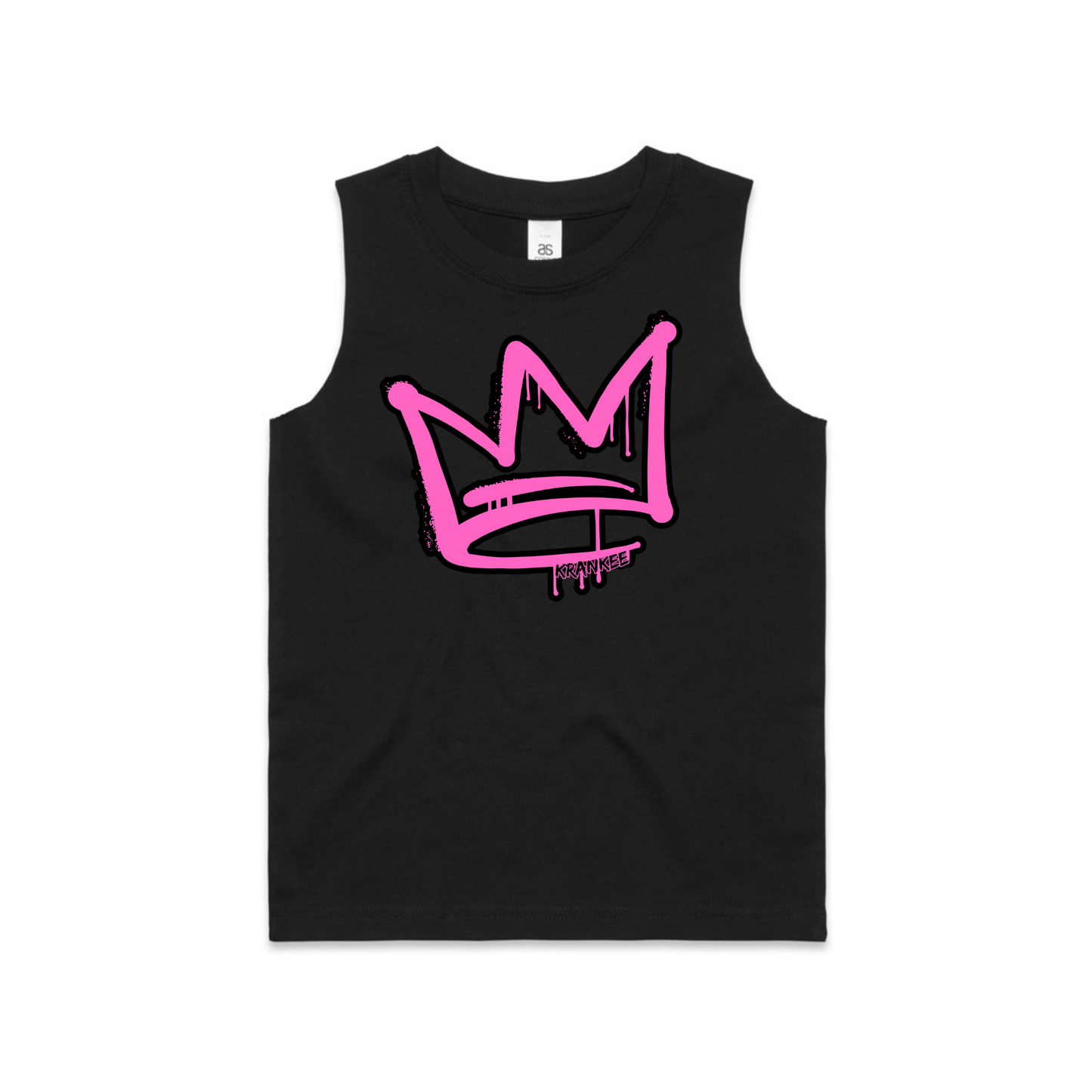 Pink Front Crown - Kids Tank