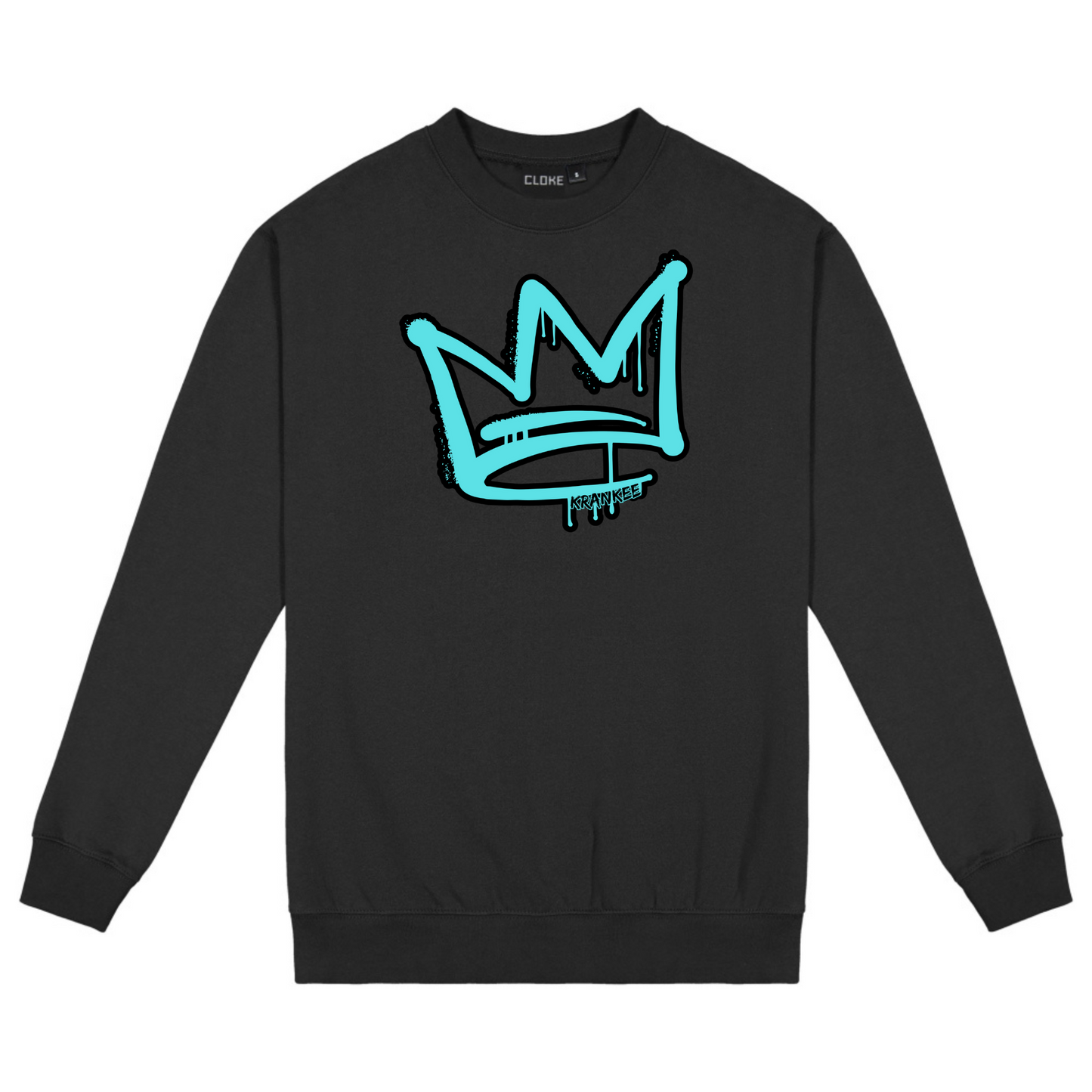 Aqua Front Crown - Kids Crew Neck