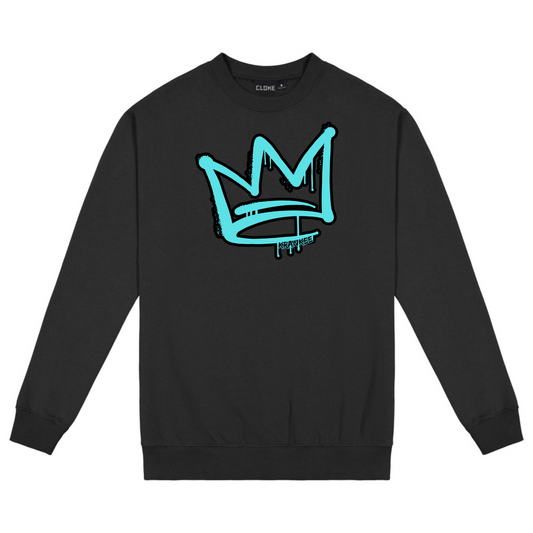 Aqua Front Crown - Kids Crew Neck