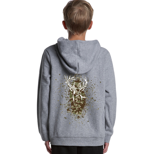 Kids Camo Back Hoodie