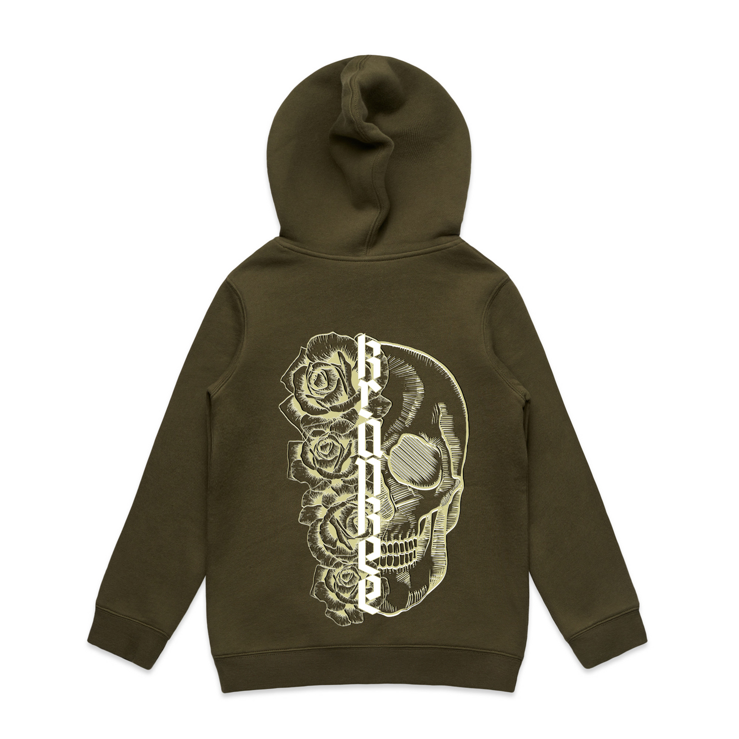 Kids Metallic Skull Hoodie