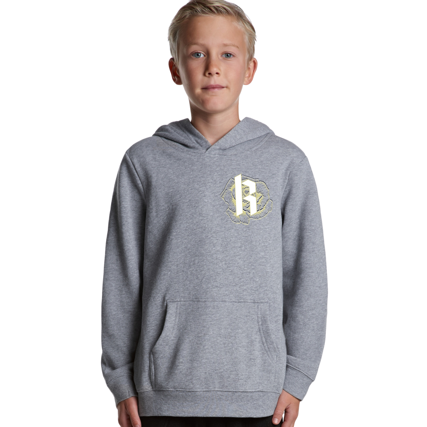 Kids Metallic Skull Hoodie
