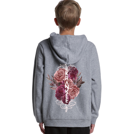 Kids Floral Back Hoodie
