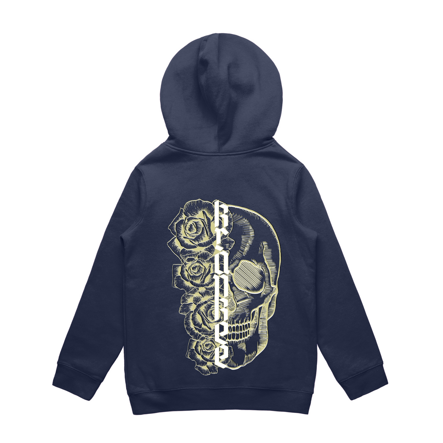Kids Metallic Skull Hoodie