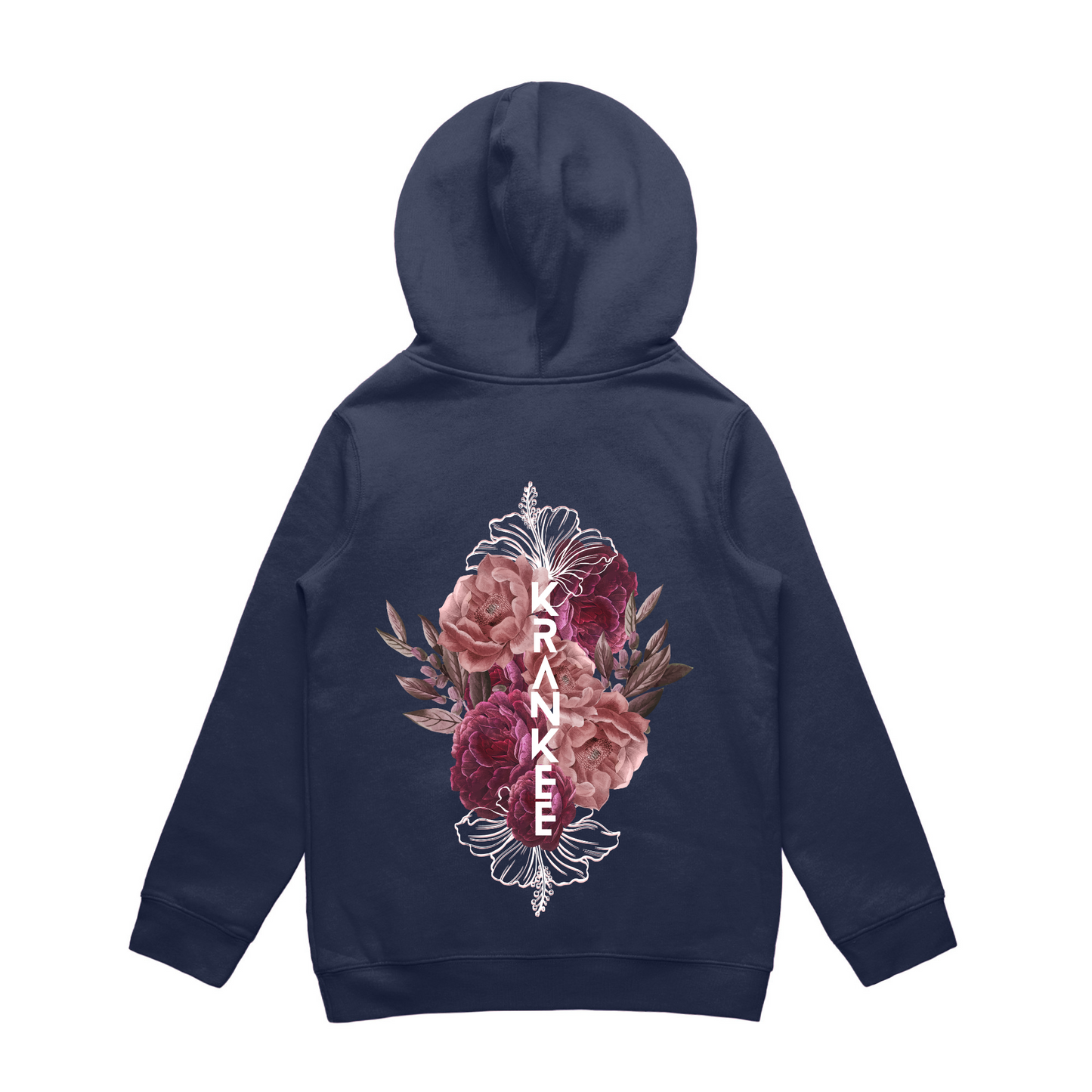 Kids Floral Back Hoodie