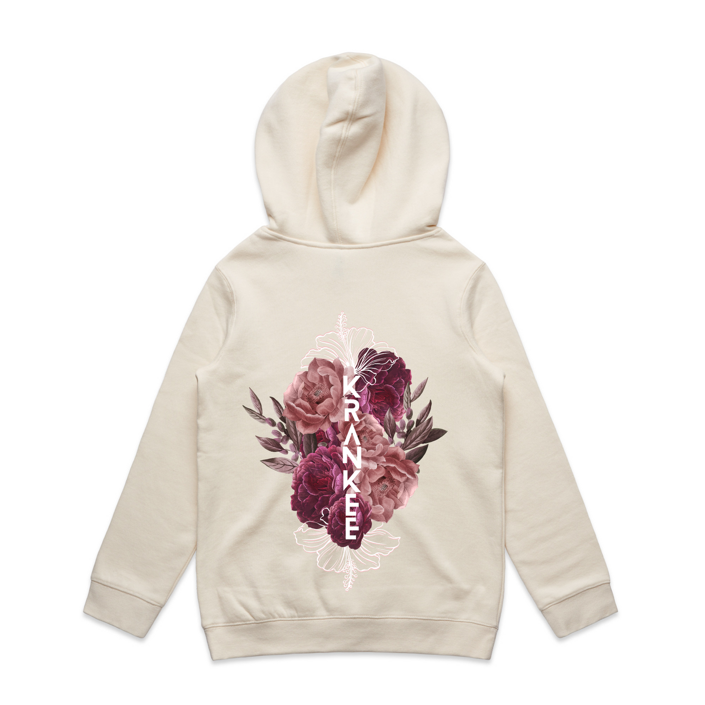 Kids Floral Back Hoodie