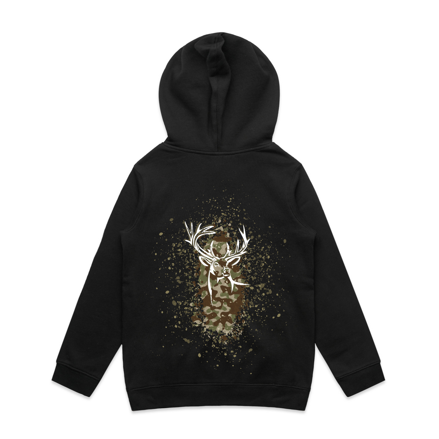 Kids Camo Back Hoodie
