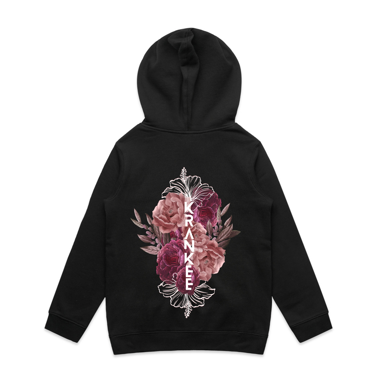 Kids Floral Back Hoodie