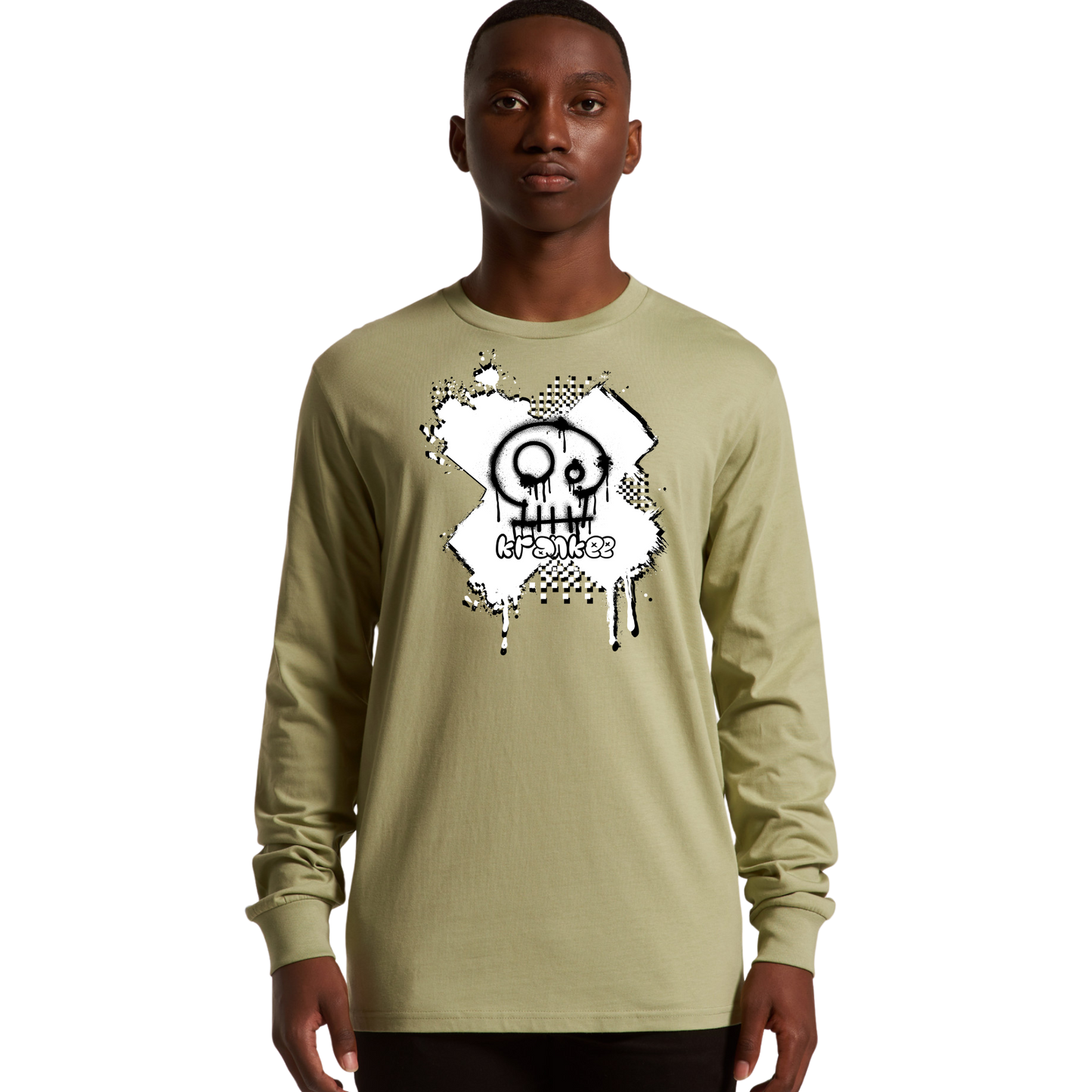 Mens Spray Paint Long Sleeve