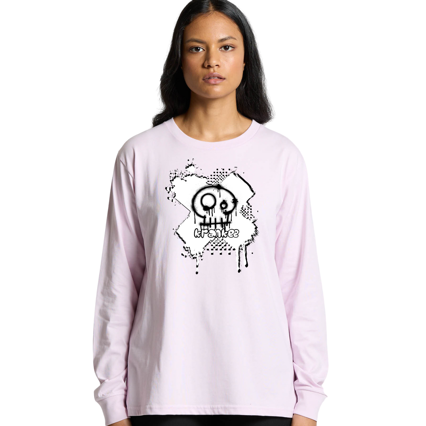 Womens Spray Paint Long Sleeve
