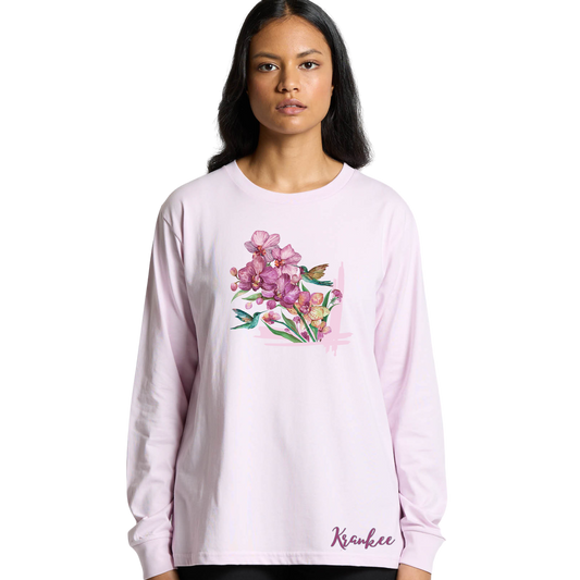 Womens Orchid Long Sleeve