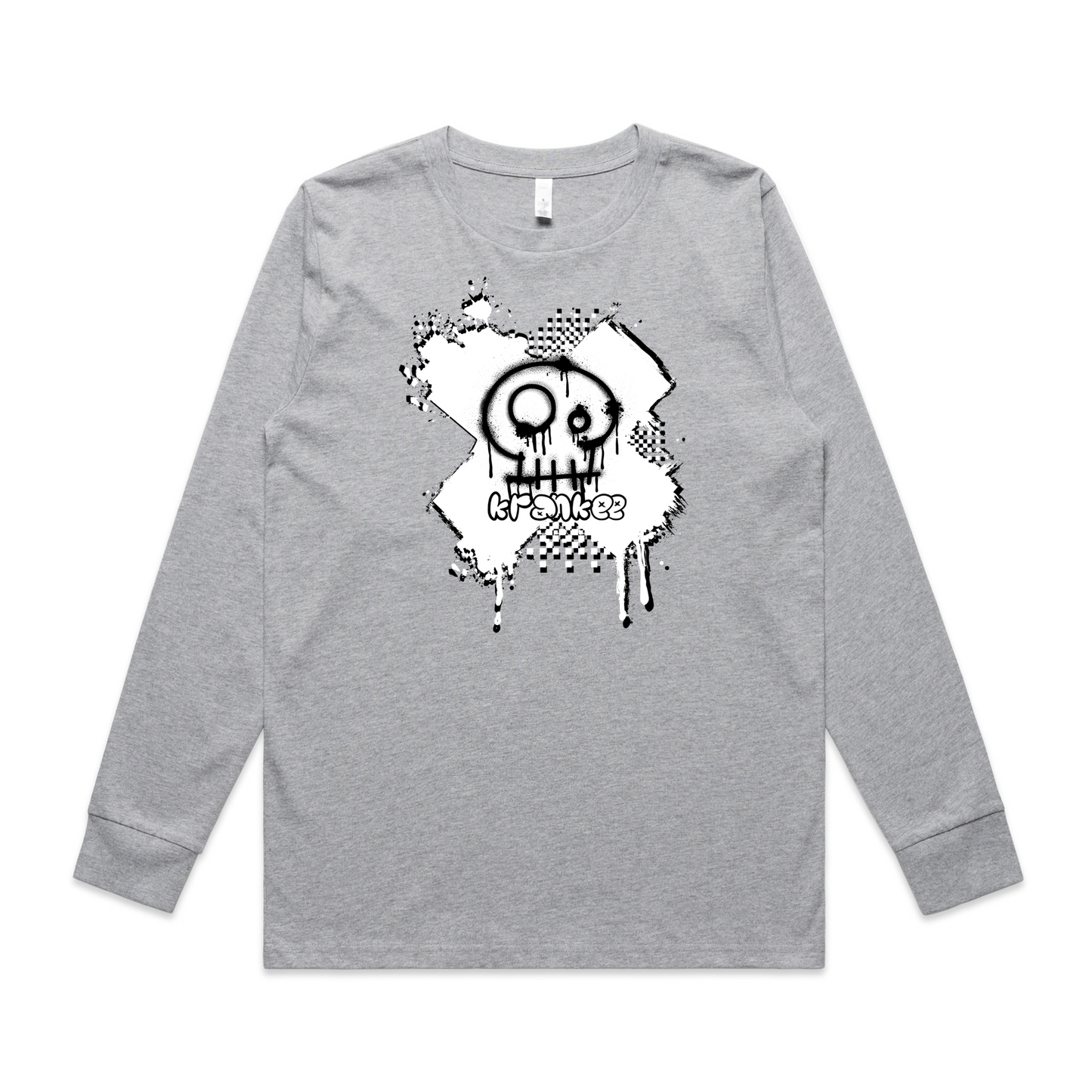 Womens Spray Paint Long Sleeve