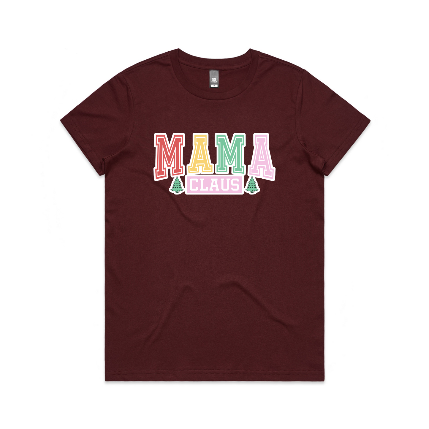 Mama Claus Colourful XMAS - Womens Tee