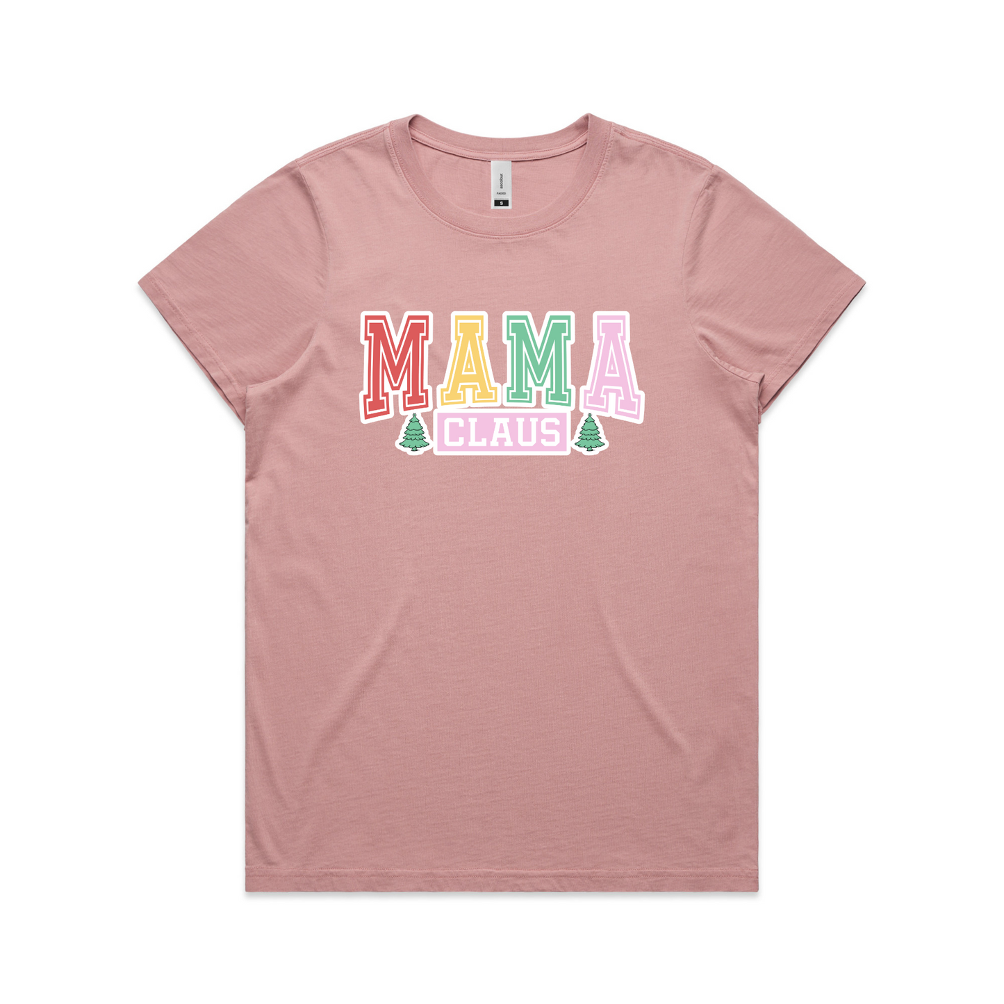 Mama Claus Colourful XMAS - Womens Tee