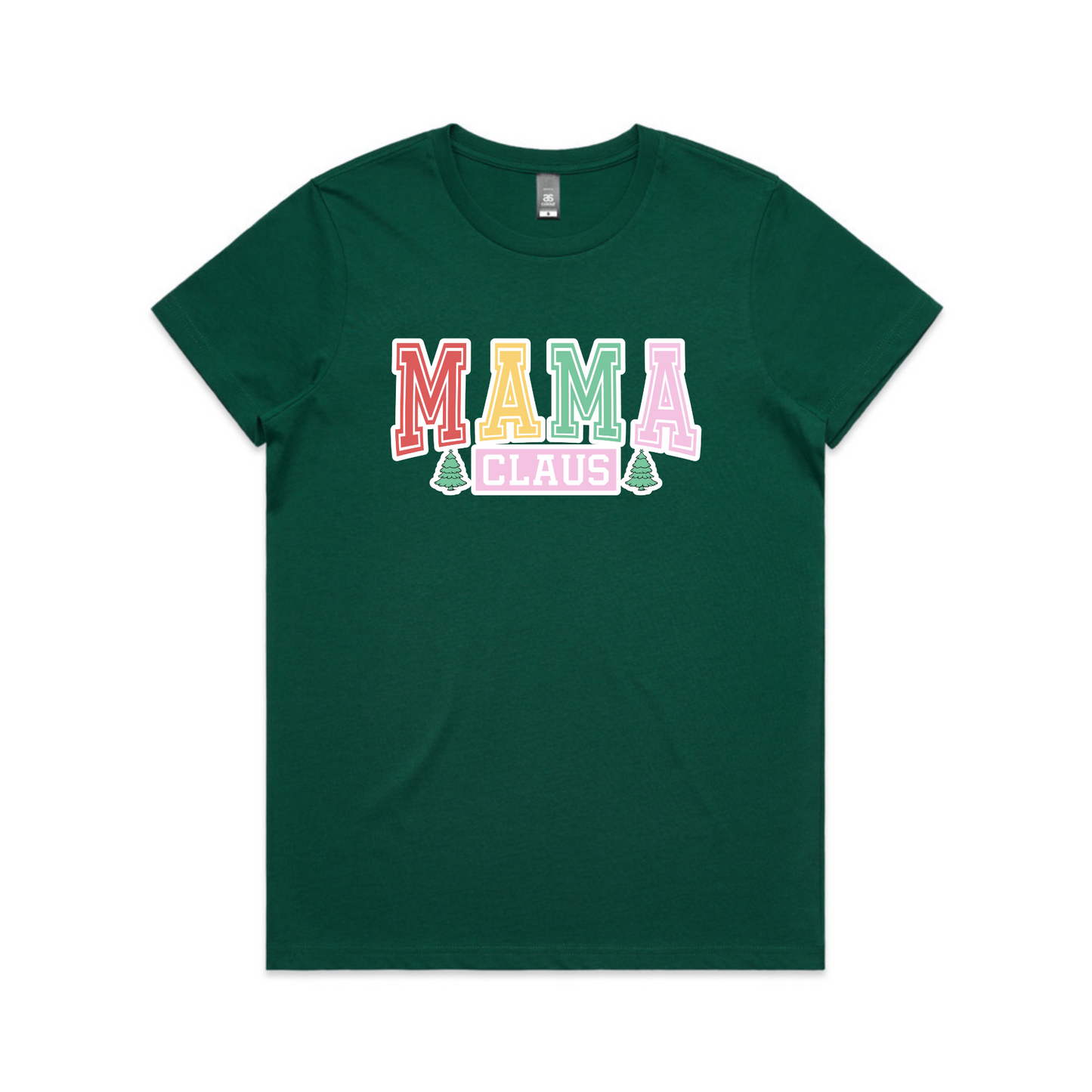 Mama Claus Colourful XMAS - Womens Tee