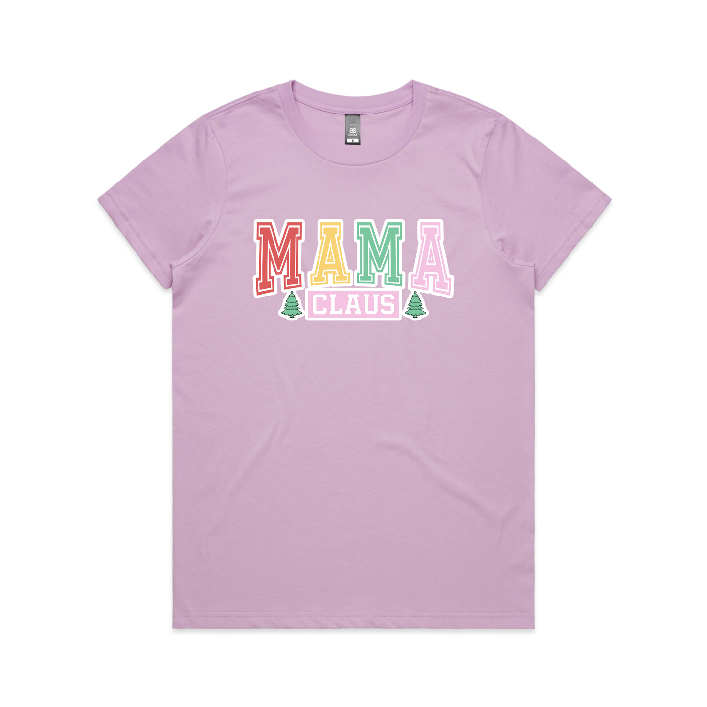 Mama Claus Colourful XMAS - Womens Tee