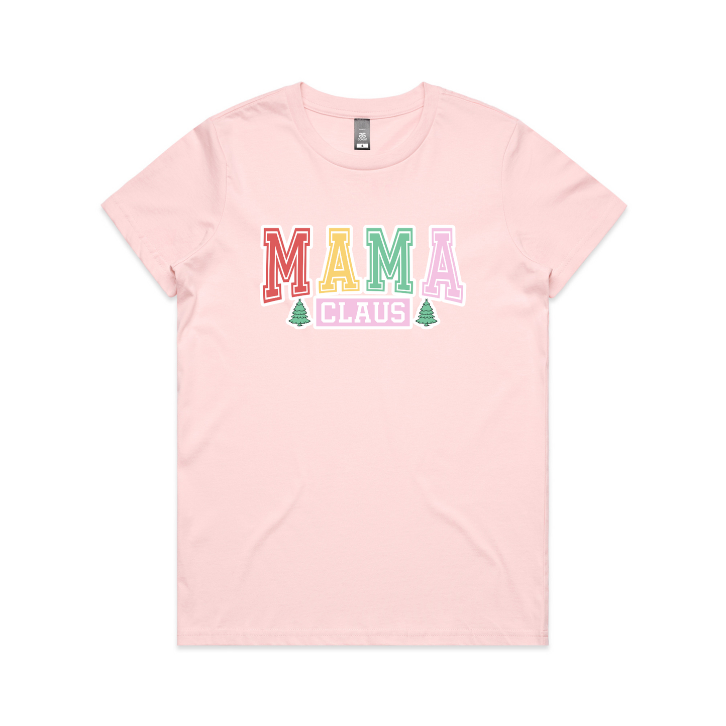 Mama Claus Colourful XMAS - Womens Tee