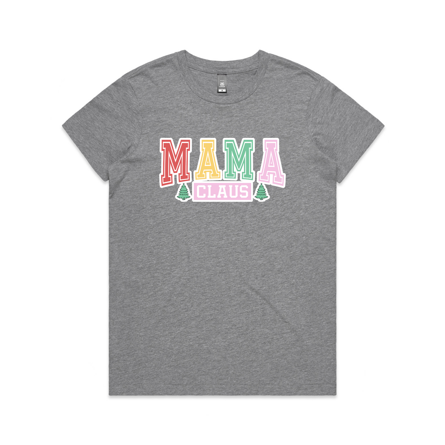 Mama Claus Colourful XMAS - Womens Tee