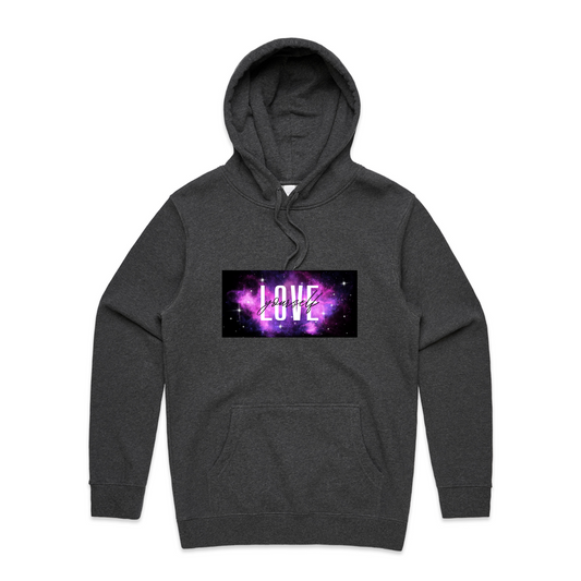 Mens Galaxy Love Hoodie