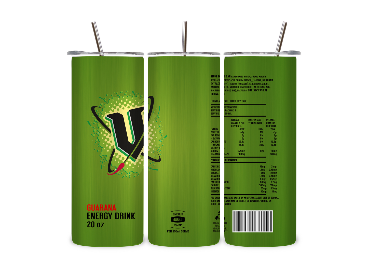 Green V Energy - Tumbler & Bottle