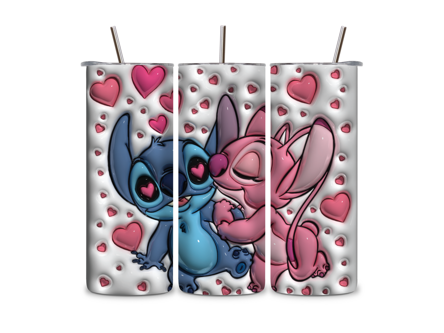 Stitch & Angel Love - Tumbler & Bottle