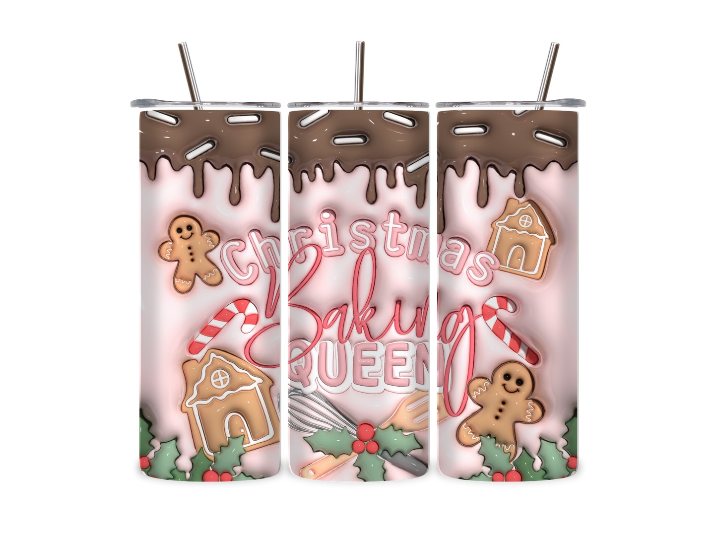 Baking Queen XMAS - Tumbler & Bottle