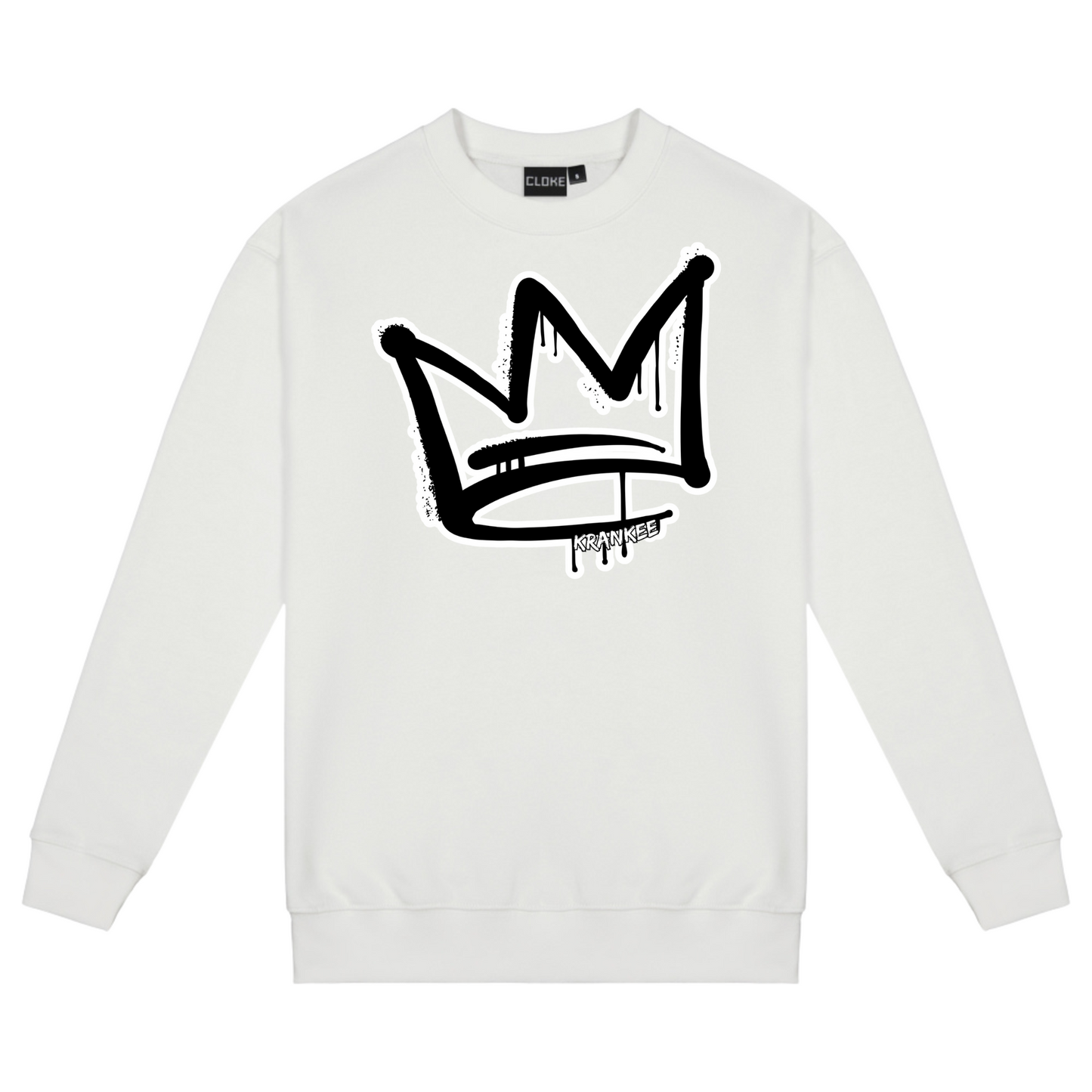 B/W Front Crown - Womens Crew Neck