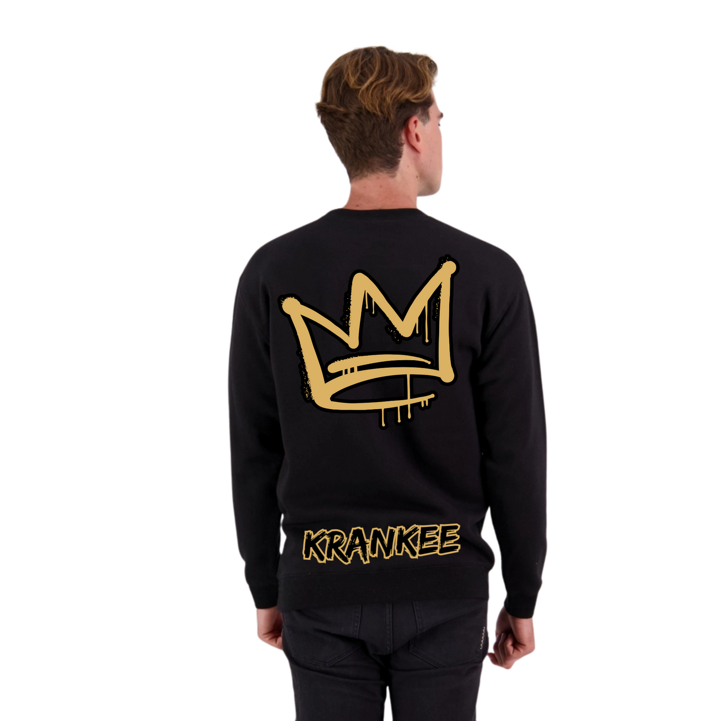 Gold Back Crown - Mens Crew Neck