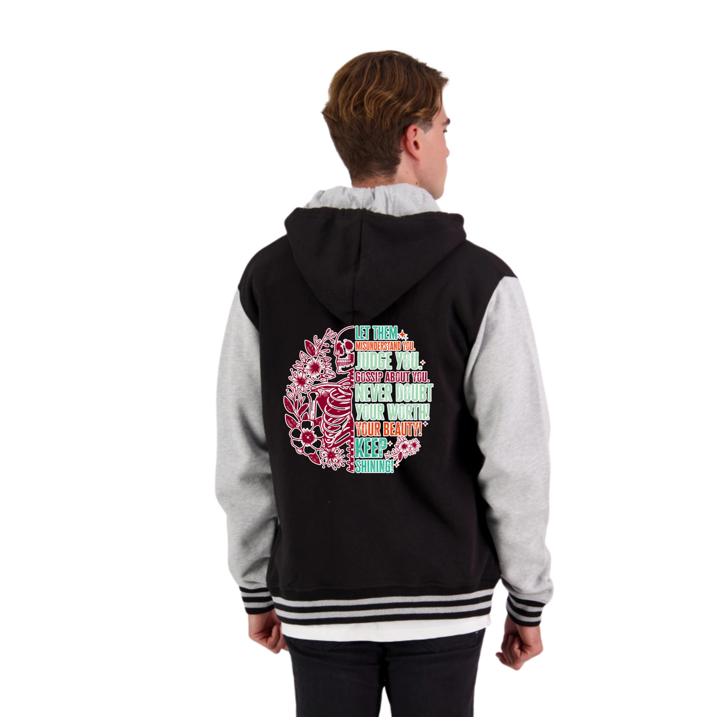 Let Them Skull Back - Unisex Retro Hoodie