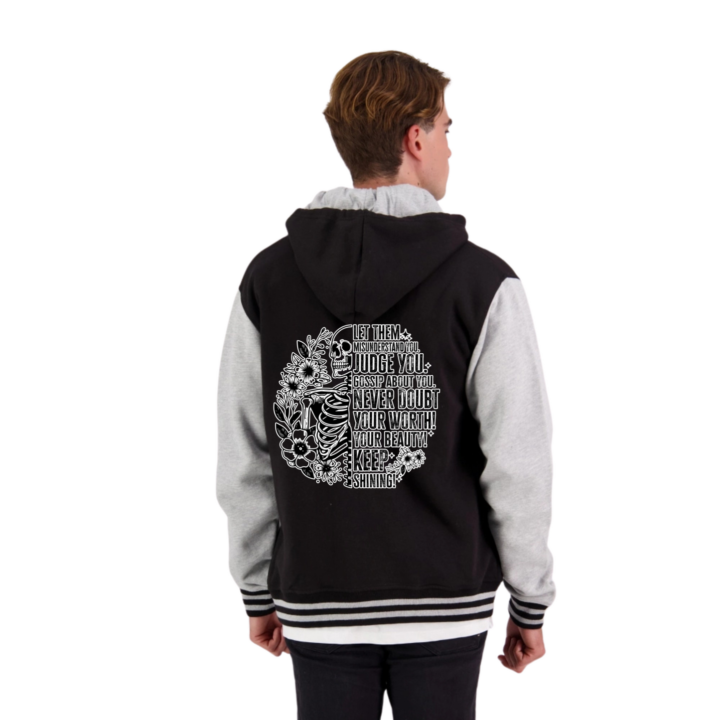 Let Them Skull Back - Unisex Retro Hoodie