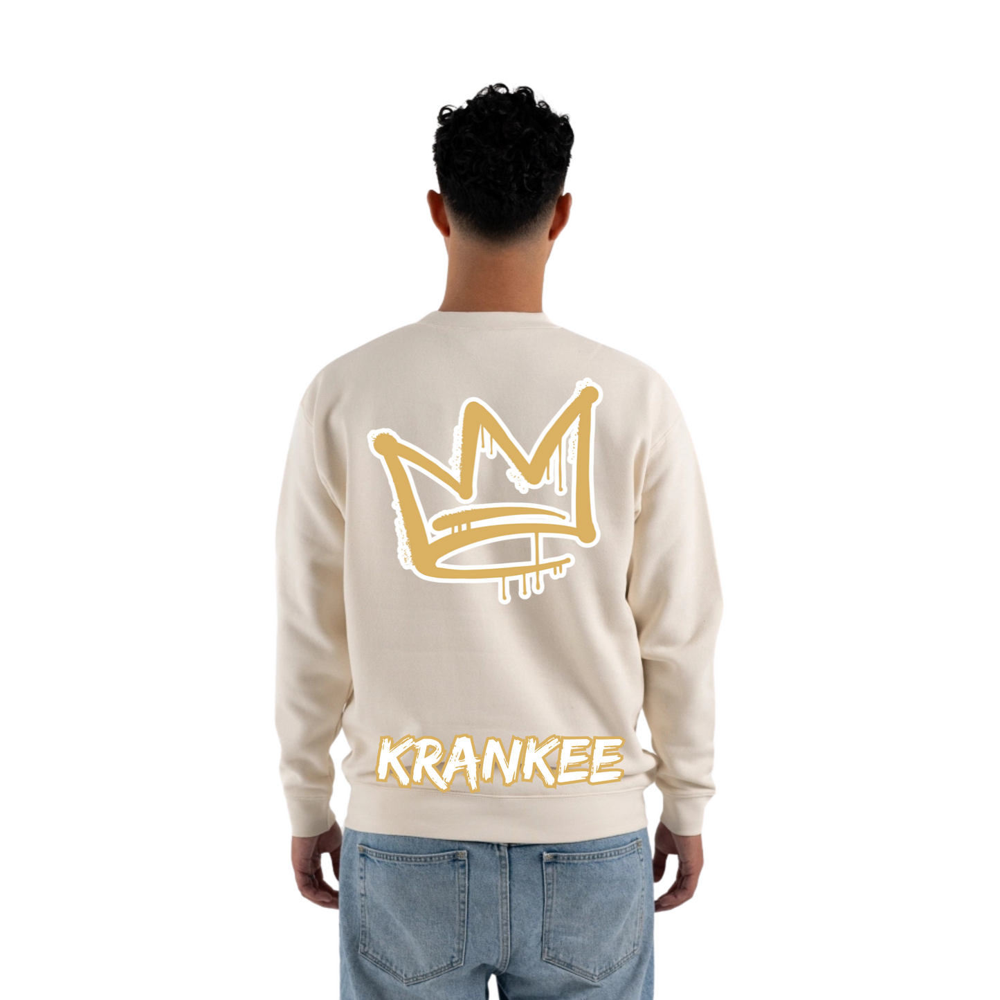 Gold Back Crown - Mens Crew Neck