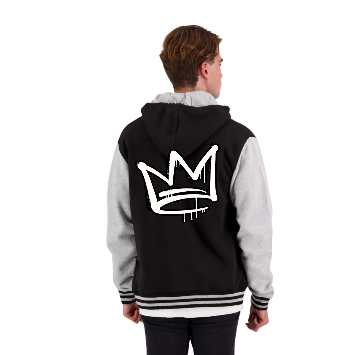 (All Colours) Back Crown - Unisex Retro Hoodie