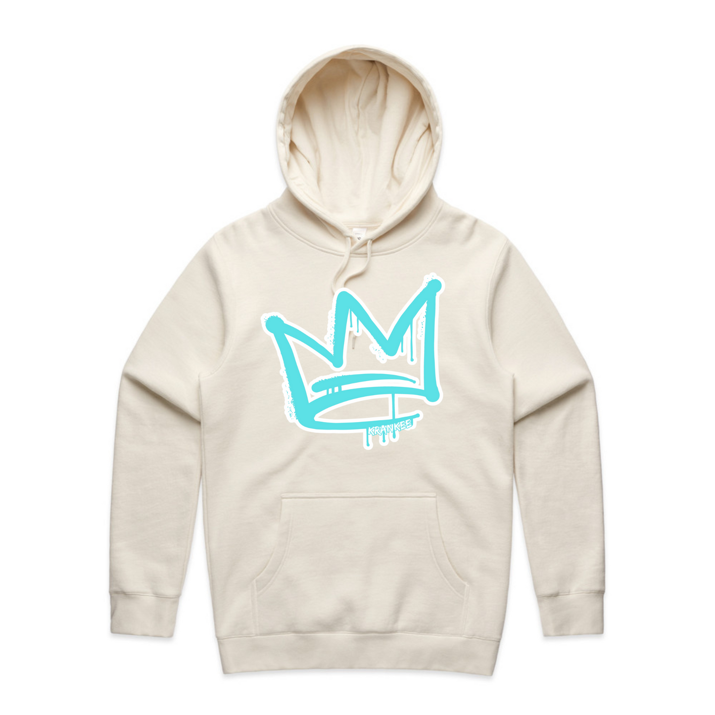 Aqua Front Crown - Mens Staple Hoodie