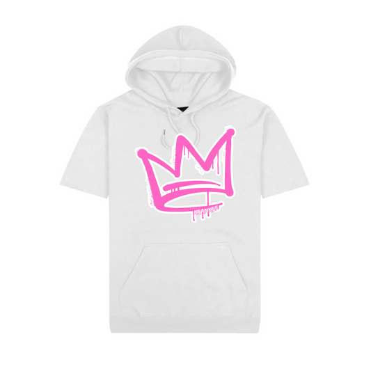 Pink Front Crown - Unisex Tee Hoodie