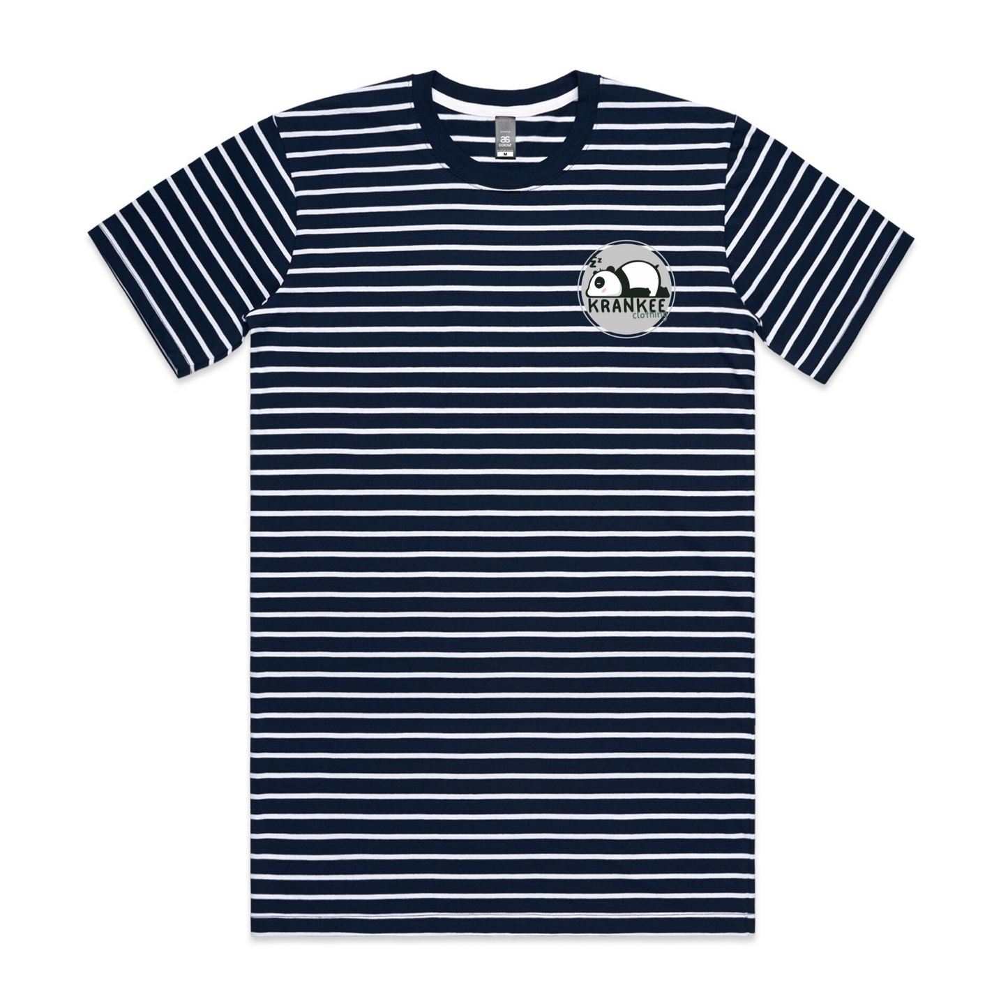 Mens Krankee Panda Stripe Tee