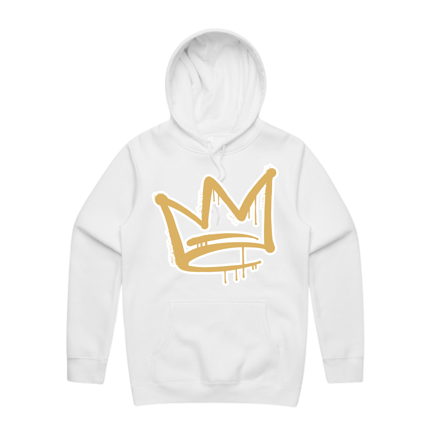 Gold Front Crown - Mens Staple Hoodie