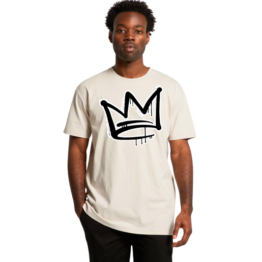 B/W Front Crown - Mens Tee
