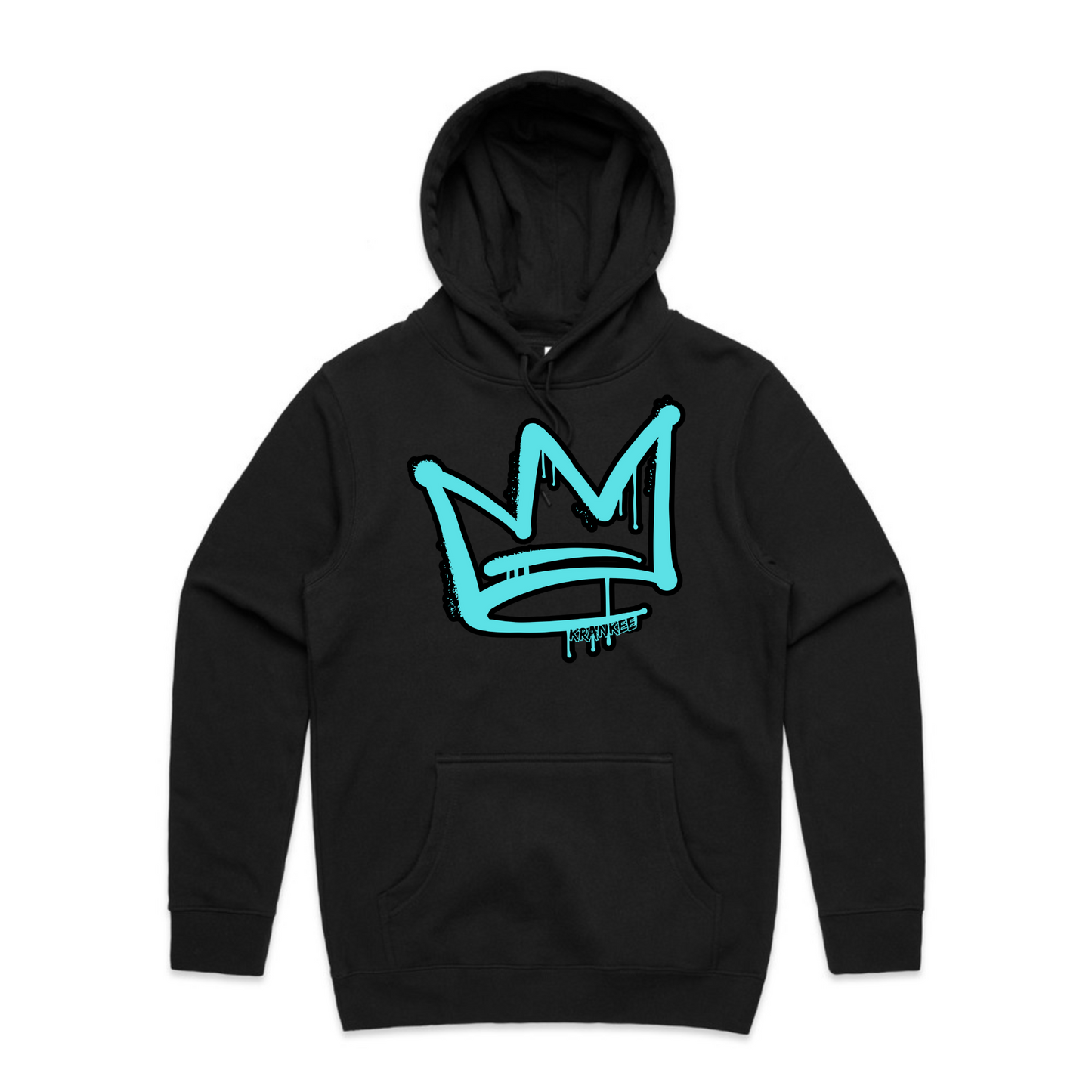 Aqua Front Crown - Mens Staple Hoodie