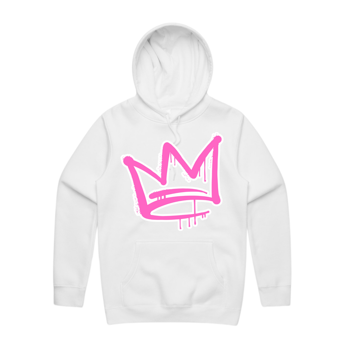 Pink Front Crown - Mens Staple Hoodie